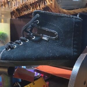 Vans Black Suede High-Top Sneakers